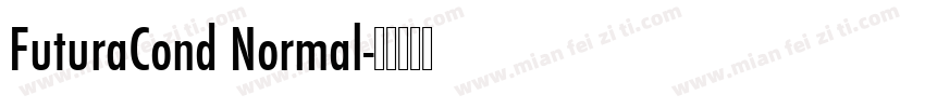 FuturaCond Normal字体转换